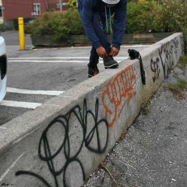 Oversized Navy Blue Unisex Open Bottom Pant- a tribe called lifestyle - Image 2