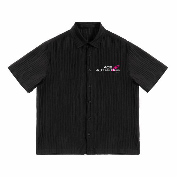 ace athletics black Polo shirt
