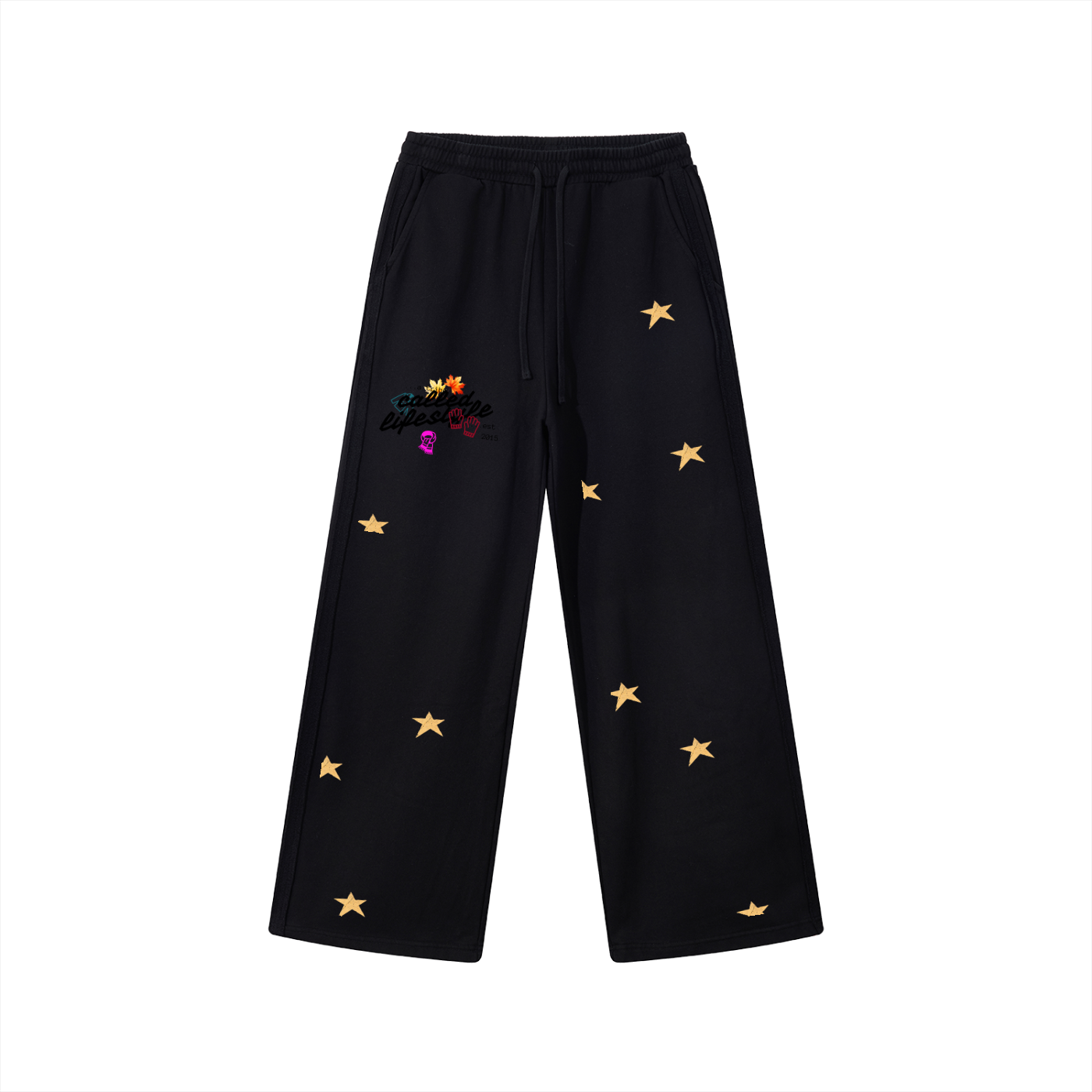 Raw Edge Straight Leg Pant