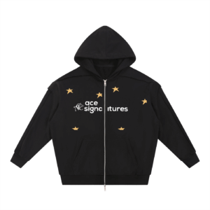 Raw Edge Signatures Zip Hoodie